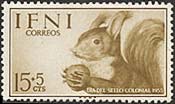 Ifni, 1955. Colonial Stamp Day. Squirrels. Sc. B24