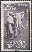 Rio Muni, 1961. Child Welfare. Elephant. Sc. B8.
