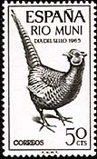 Rio Muni, 1965. Stamp Day. Ring-necked Pheasant. Sc. 53.